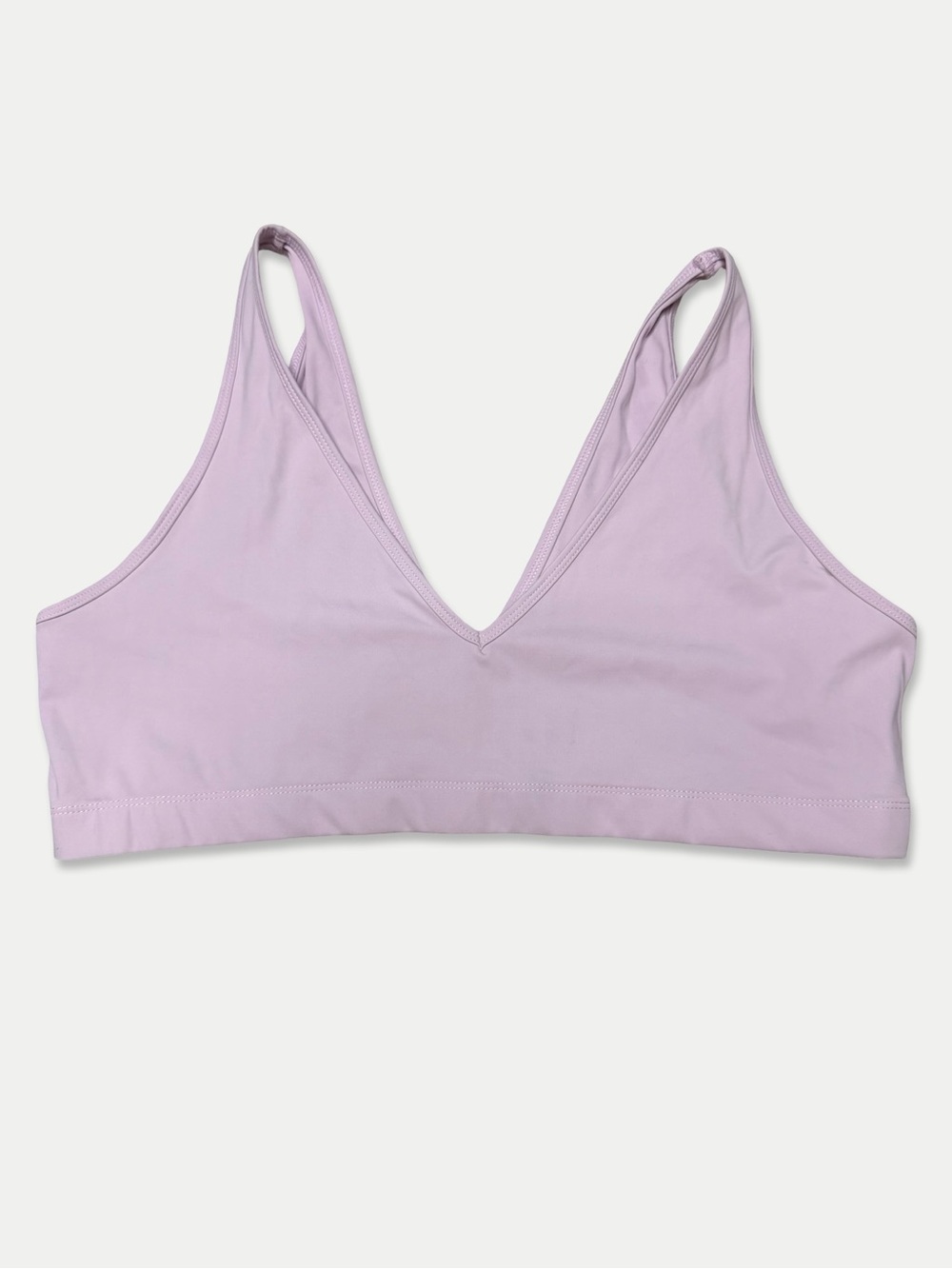 WeWoreWhat XL Lavender Lilac V Neck Sports Bra Bralette Yoga Activewear